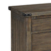 3 Drawer Wooden Nightstand with Metal Corner Brackets and Rivets Brown By Casagear Home BM223285