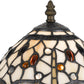 Metal Body Tiffany Table Lamp with Dragonfly Design Shade Multicolor By Casagear Home BM223642