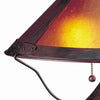 Pot Bellied Metal Body Table Lamp with Conical Mica Shade Bronze By Casagear Home BM223691