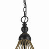 32 3 Bulb Pendant Fixture with Smoked Glass Shade Brown By Casagear Home BM226309