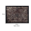 Hand Painted Wall Art with Periodic Table and Wooden Frame Brown By Casagear Home BM227123