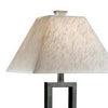 Geometric Metal Body Table Lamp with Fabric Shade Set of 2,Black and White By Casagear Home BM227561