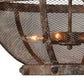 22 Cross Hatch Mesh Design 6-Light Chandelier,Antique Bronze By Casagear Home BM227721