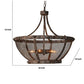 22 Cross Hatch Mesh Design 6-Light Chandelier,Antique Bronze By Casagear Home BM227721