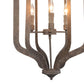 18 6-Fixture Metal Chandelier with 2 Tier Lighting Bronze By Casagear Home BM227722