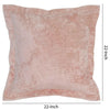 22 X 22 Fabric Throw Pillow with Flanged Edges Pink By Casagear Home BM228809