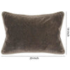 20 X 14 Fabric Throw Pillow with Piped Edges Brown By Casagear Home BM228812