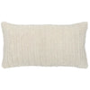 26 x 14" Throw Pillow with Hand Knitted Details, White By Casagear Home