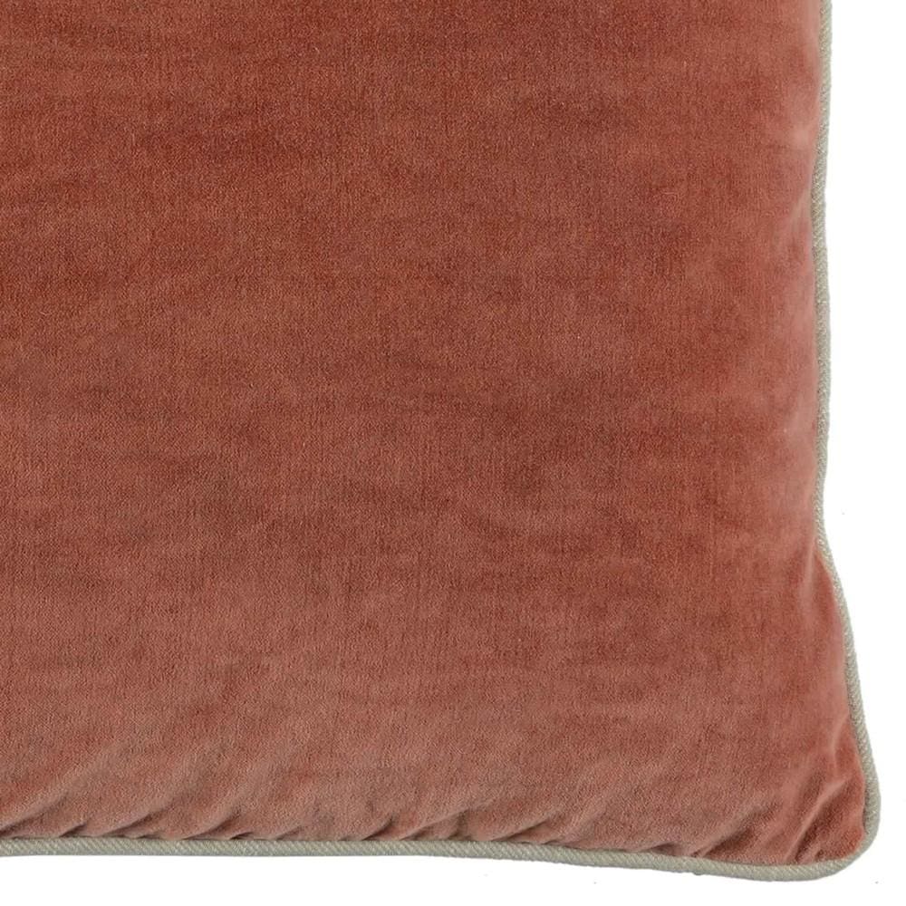 18 x 18 Fabric Throw Pillow with Piped Edges Pink By Casagear Home BM228838