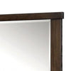 48 Wooden Mirror with Mounting Hardware Walnut Brown By Casagear Home BM230646