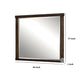 48 Wooden Mirror with Mounting Hardware Walnut Brown By Casagear Home BM230646