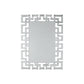 47 Greek Key Design Accent Mirror Silver By Casagear Home BM230905