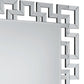 47 Greek Key Design Accent Mirror Silver By Casagear Home BM230905