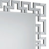 47 Greek Key Design Accent Mirror Silver By Casagear Home BM230905