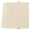 Drum Shade Table Lamp with Paper Composite Base Beige By Casagear Home BM230940