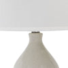 Hardback Shade Table Lamp with Double Gourd Base Cream By Casagear Home BM230952