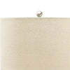 Speckled Ceramic Base Table Lamp with Drum Shade Beige By Casagear Home BM230969