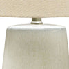 Speckled Ceramic Base Table Lamp with Drum Shade Beige By Casagear Home BM230969