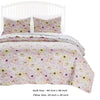 Milan 2 Piece Blooming Flowers Twin Quilt Set White and Pink By Casagear Home BM231047