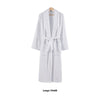 Marseille Fabric Bathrobe with Shawl Collar Large White By Casagear Home BM231545