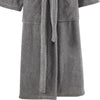 Marseille Shawl Collar Fabric Bathrobe Large Dark Gray By Casagear Home BM231549