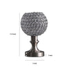 Acrylic Bead Globe Table lamp with Metal Base Silver By Casagear Home BM231808