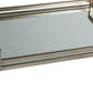 Rectangular Metal Frame Tray with Mirrored Top Silver By Casagear Home BM231913