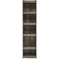 72 Inches 5 Compartment Wooden Pier with Metal Brackets Brown By Casagear Home BM231940