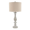 Drum Shade Table Lamp with Pedestal Base Set of 2 Beige and Off White By Casagear Home BM231948