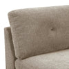 Fabric Armless Chair with Tufted Back Pillow Gray By Casagear Home BM231980