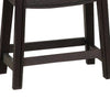 Curved Leatherette Stool with Nailhead Trim Set of 2 Black By Casagear Home BM231998