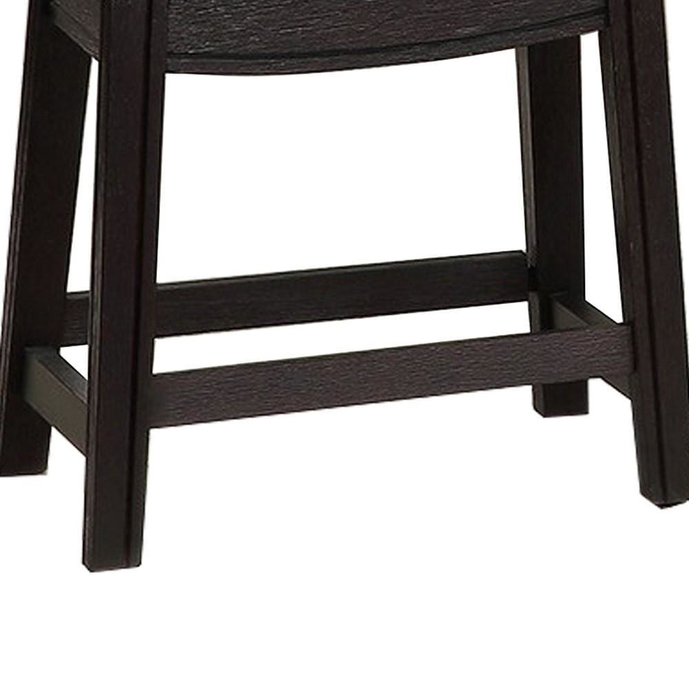 Curved Leatherette Stool with Nailhead Trim Set of 2 Gray By Casagear Home BM232001