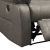 41 Inch Leatherette Power Recliner with USB Port Gray By Casagear Home BM232058