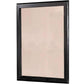 36 Inches Rectangular Wood Encased Mirror, Black By Casagear Home