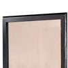 36 Inches Rectangular Wood Encased Mirror Black By Casagear Home BM232102