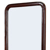 37 Inches Wooden Mirror with Curved Edges Brown By Casagear Home BM232118