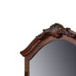 42 Inches Crowned Top Wooden Mirror Brown By Casagear Home BM232125