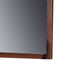 42 Inches Crowned Top Wooden Mirror Brown By Casagear Home BM232125