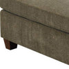 37 Inches Fabric Upholstered Wooden Ottoman Taupe Brown By Casagear Home BM232632