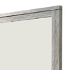 Wall Mirror with Rectangular Frame and Molded Details Gray By Casagear Home BM232688