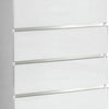 47 Inch 5 Drawer Modern Chest with Metal Legs White and Silver By Casagear Home BM232747