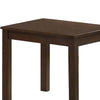 3 Piece Transitional Coffee Table and End Table with Block Legs Brown By Casagear Home BM233096