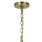 Metal Chandelier with 5 Candelabra Holders Gold By Casagear Home BM233250