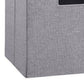 13 11 Inch Fabric Draped Foldable Storage Bin Cutout Handles Set of 2 Gray By Casagear Home BM233635