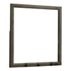 35 Inch Transitional Style Wooden Frame Mirror, Gray By Casagear Home