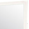 32 Inch Contemporary Style Wooden Frame Mirror White By Casagear Home BM233733