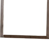 36 Inch Mirror with Rectangular Wooden Frame Brown By Casagear Home BM233770