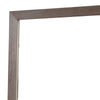 36 Inch Mirror with Rectangular Wooden Frame Brown By Casagear Home BM233770