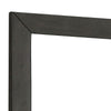 39 Inch Mirror with Rectangular Wooden Frame Dark Gray By Casagear Home BM233775