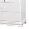 51 Inch 2 Drawer Wooden Armoire with Arched Base White By Casagear Home BM235459